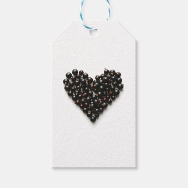 Blackcurrant heart presentetikett (Framsidan)