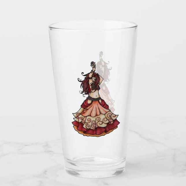 Bläckdansare med ziller glaskopp (Framsida)