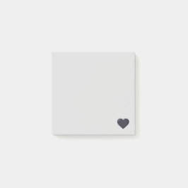 BlackEmoji Heart Post-it Block