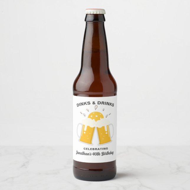 Bläckerska och dryck Beer Mugg Clinkleball Ölflaska Etikett (Framsida)