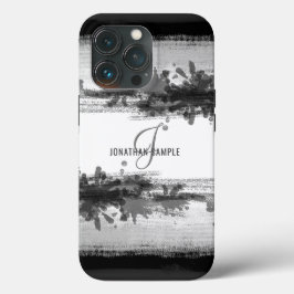 Blackest Bläck | Monogram för Abstrakt av svart va