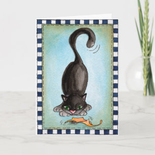 Blackest Cats - gratulationskort Kort
