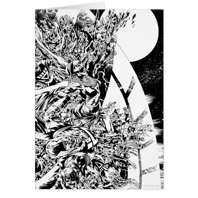 Blackest Night Group och Måne 2 Hälsningskort (Framsidan)