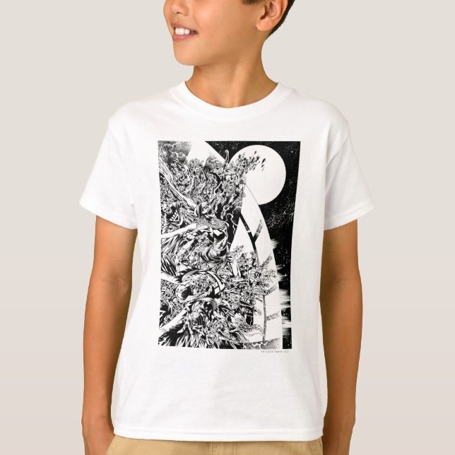 Blackest Night Group och Måne 2 T-shirt (Framsida)