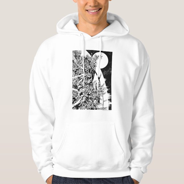 Blackest Night Group och Måne 2 Tröja Med Luva (Framsida)