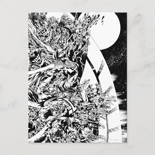 Blackest Night Group och Måne 2 Vykort (Framsida)