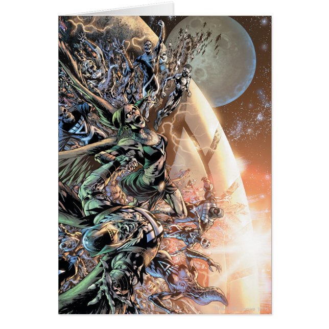 Blackest Night Group och Måne Hälsningskort (Framsidan)