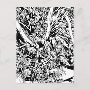 Blackest Night Group Painting - Black and White Vykort