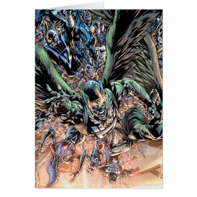 Blackest Night Group Painting - Färg Hälsningskort (Framsidan)