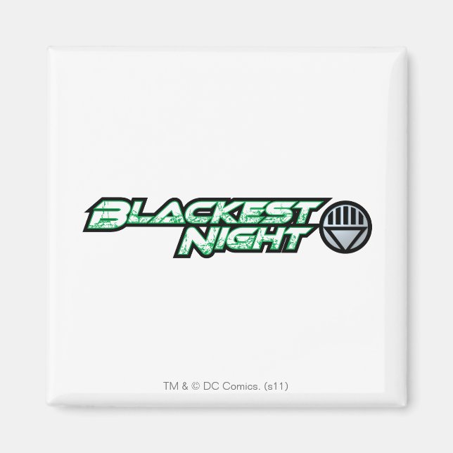 Blackest Night Logotyp 2 Magnet (Framsidan)