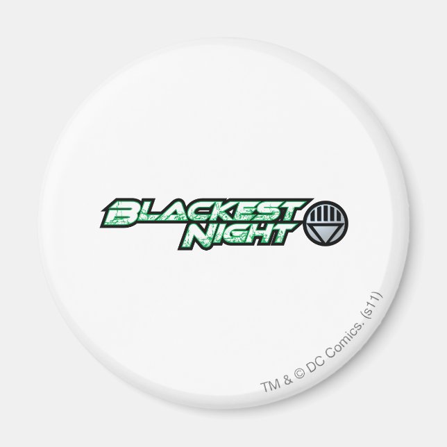 Blackest Night Logotyp 2 Magnet (Framsidan)