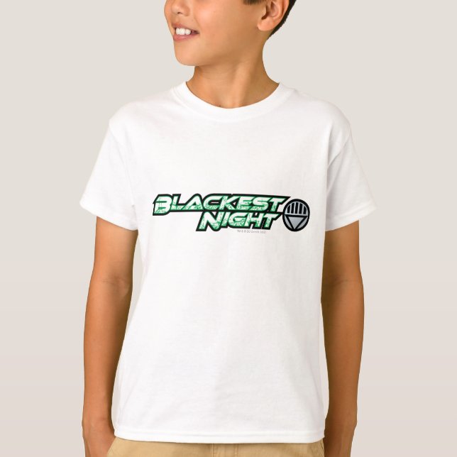 Blackest Night Logotyp 2 T Shirt (Framsida)