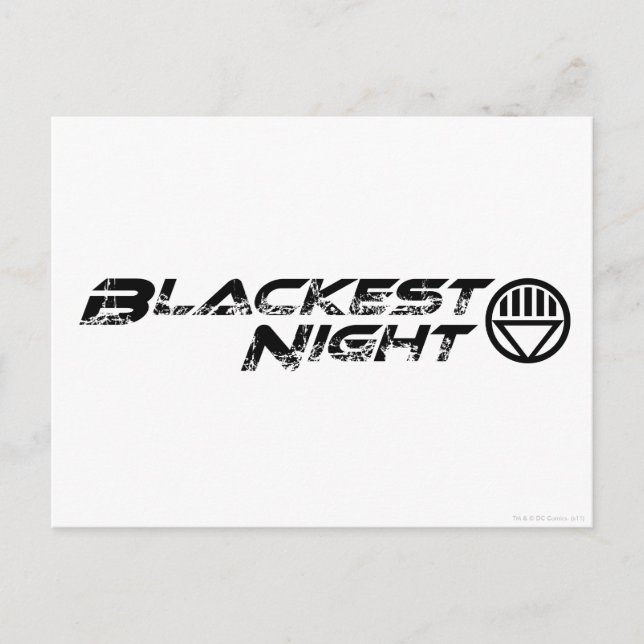 Blackest Night Logotyp Vykort (Framsida)