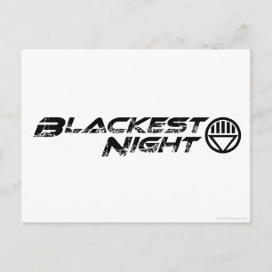 Blackest Night Logotyp Vykort