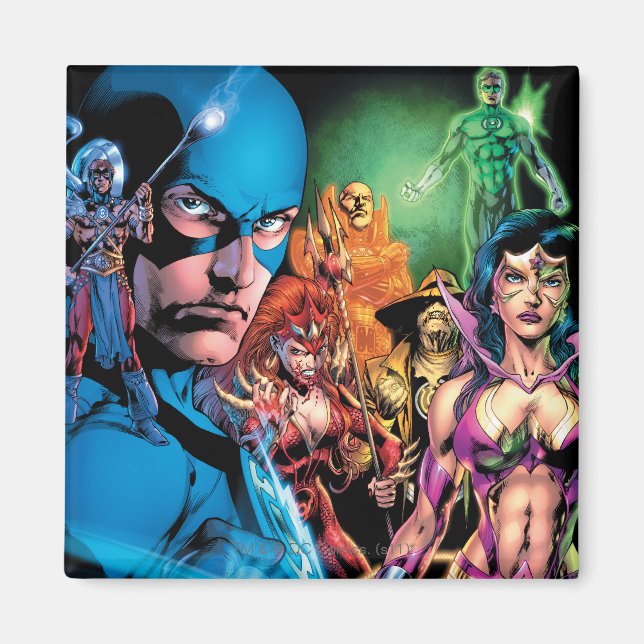 Blackest Night Tecknad Panel 2 - Färg Magnet (Framsidan)