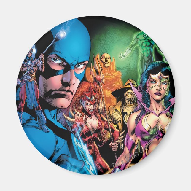 Blackest Night Tecknad Panel 2 - Färg Magnet (Framsidan)