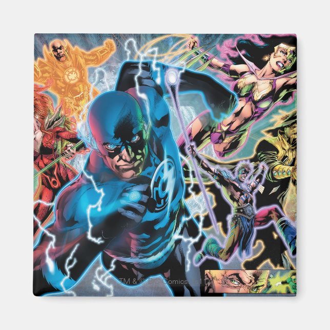 Blackest Night Tecknad Panel - Färg Magnet (Framsidan)