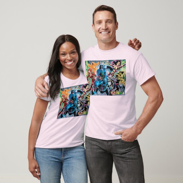 Blackest Night Tecknad Panel - Färg T Shirt (Unisex)
