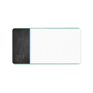 Bläcketikett för Chalkboard Blue Bröllop Adressetikett
