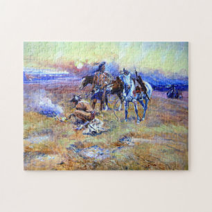 Blackfeet Buffalo Range Charles M Russell 1905 Pussel