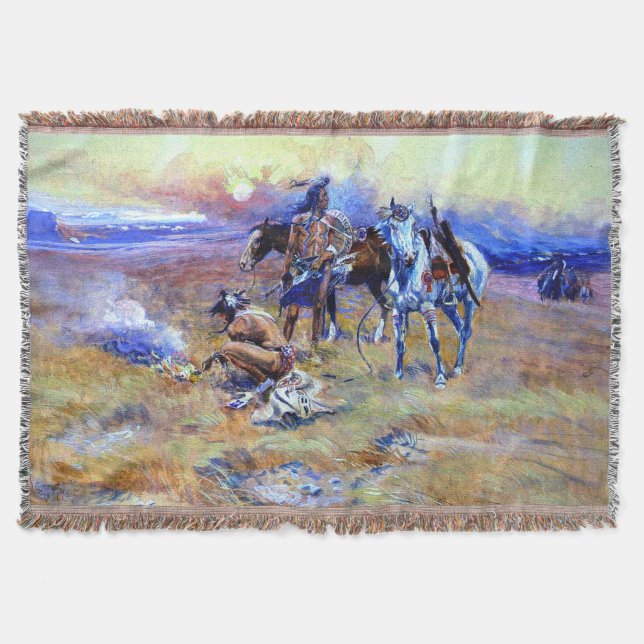 Blackfeet Burning Crow Buffalo Range Charles M Rus Filt (Framsidan)