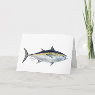 Blackfin Tuna fish hälsning kort