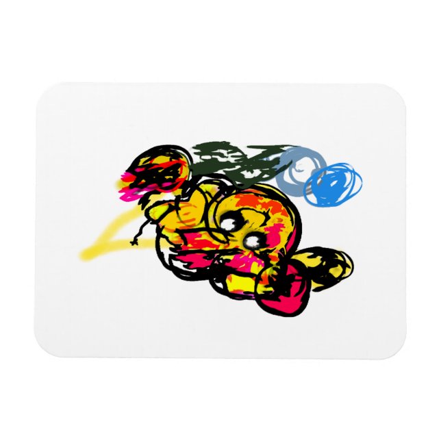 Bläckfisfun Magnet (Horisontell)