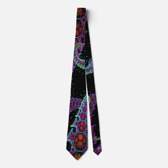 Bläckfisk beställnings- Tie för trädgårds- Fractal Slips (Framsida)