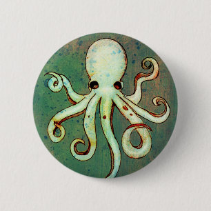 Bläckfisk Cthulhu Knapp