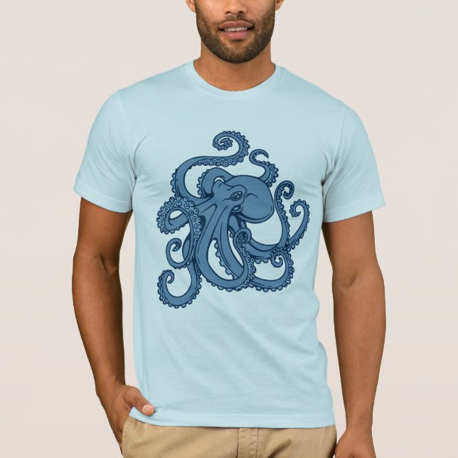 Bläckfisk för djupt hav t-shirt (Framsida)
