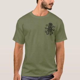 Bläckfisk framifrån/bakifrån t shirt