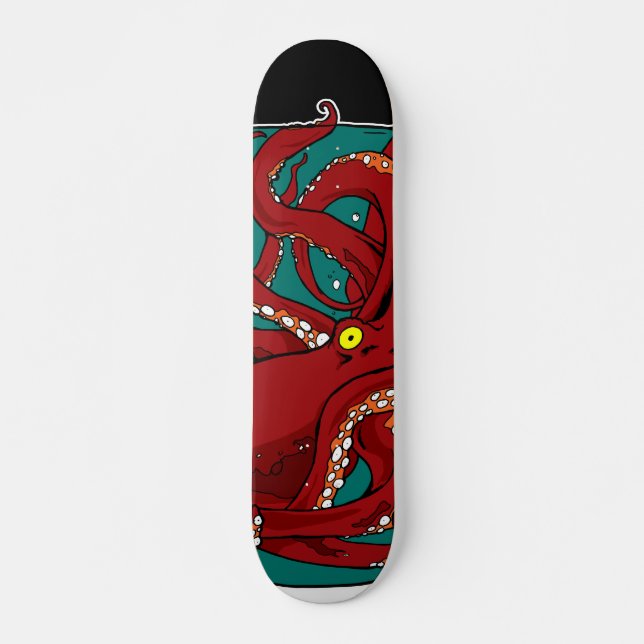 Bläckfisk i en burk skateboard bräda 21,5 cm (Framsida)