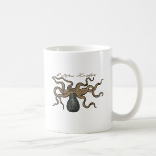 Bläckfisk Kraken Antik Marin Vilda Djur Kaffemugg