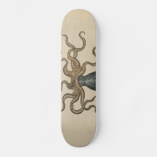 Bläckfisk Kraken Antik Marin Vilda Djur Skateboard Bräda 20 Cm