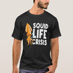 Bläckfisk Livskris Åttaarmad bläckfisk Sepia B T Shirt