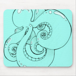 Bläckfisk Mousepad Musmatta