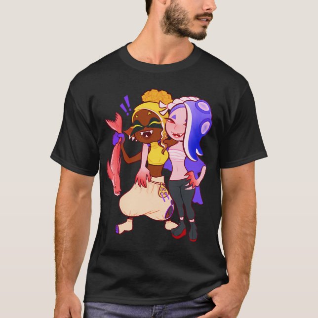 Bläckfisk och Åttaarmade Vänner T Shirt (Framsida)