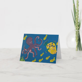Bläckfisk och vänner kort