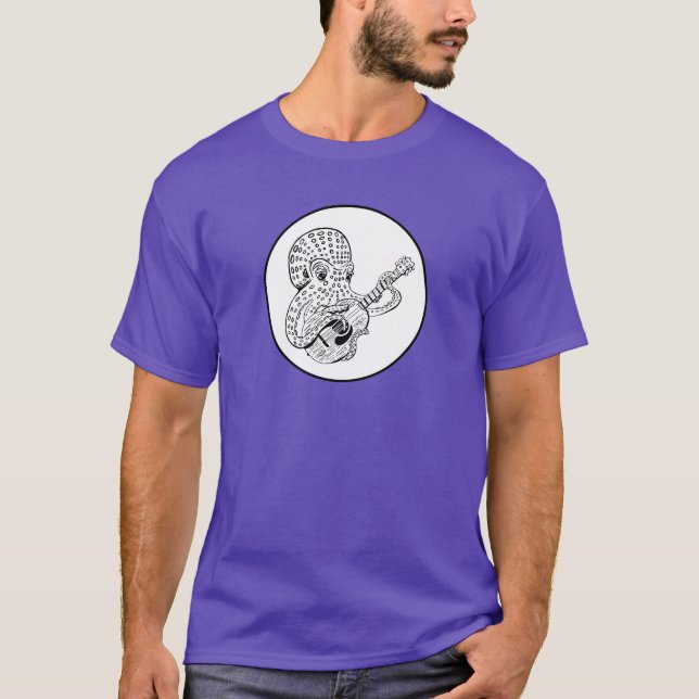 Bläckfisk På gitarr - min första T Shirt (Framsida)
