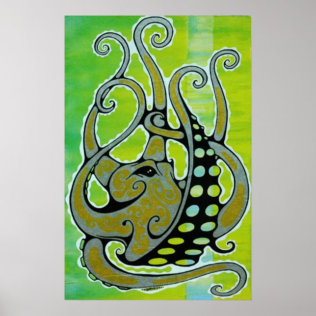 bläckfisk poster (Framsidan)