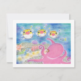 Bläckfisk Prickfisk Musik För Alla Tillfällen Kort