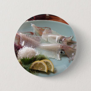 Bläckfisk Sashimi Japansk måltid serverar lunch mi Knapp