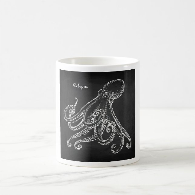 Bläckfisk Skiss Kaffemugg (Skapare uppladdad)