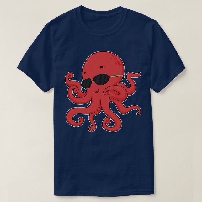Bläckfisk Solglasögon 1 T Shirt (Design framsida)