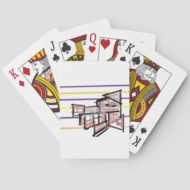 Bläckfisk sommar glädje casinokort (Baksidan)