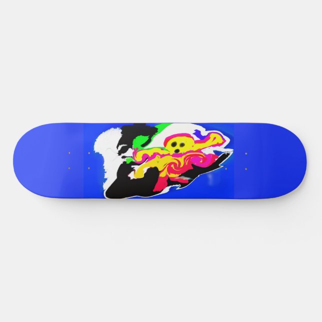 Bläckfisk sommar sval  mini skateboard bräda 18,5 cm (Horz)