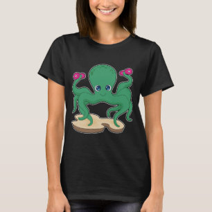 Bläckfisk Styrketräning Hantlar T Shirt
