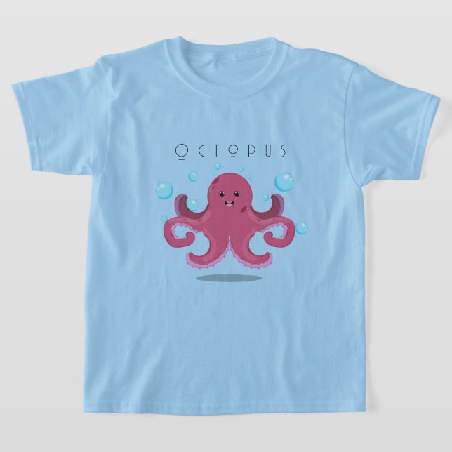 Bläckfisk t-shirt (Laydown)