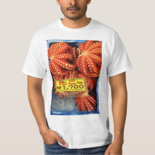 Bläckfisk Tako たこ Tsukiji fiskmarknad, Tokyo, Japa T-shirt