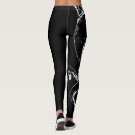 bläckfisk tentakler negativa på svarta leggings